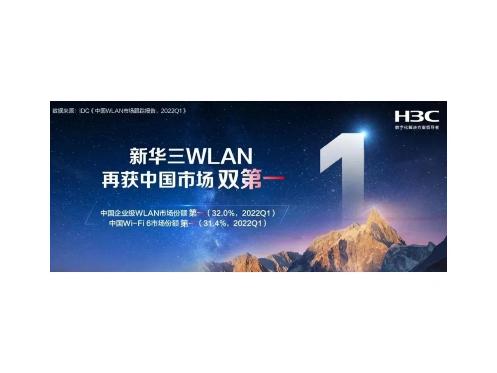 连续13年领航中国企业级wlan市场，新华三一季度再折桂冠